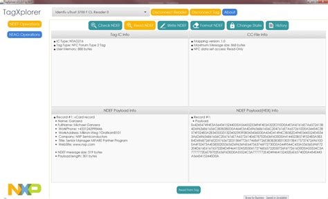 nfc tag writer nxp|nfc tag reader software.